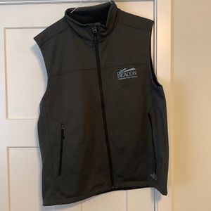 North face full zip vest embroidered